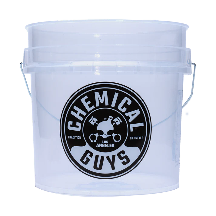 Chemical Guys NEW Heavy Duty Ultra Clear Transparent Detailing Bucket 4.5G
