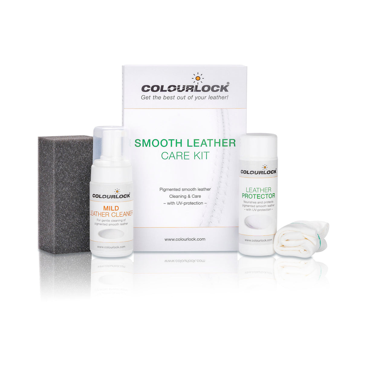 COLOURLOCK Smooth Leather Care Kit - Mild Leather Cleaner & Protector