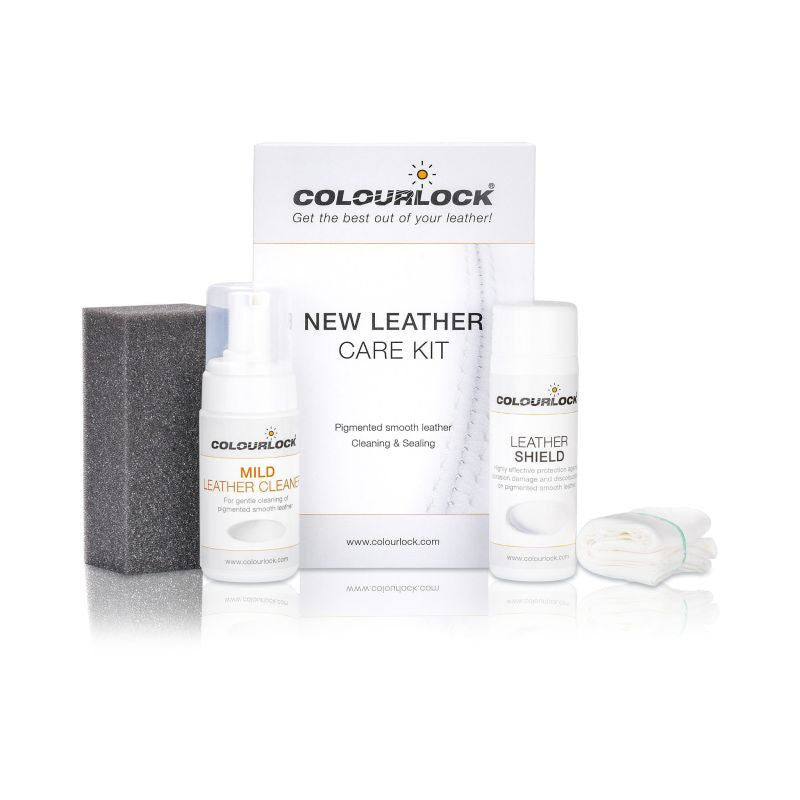 COLOURLOCK New Leather Care & Protection Kit - Mild Leather Cleaner & Protection Shield
