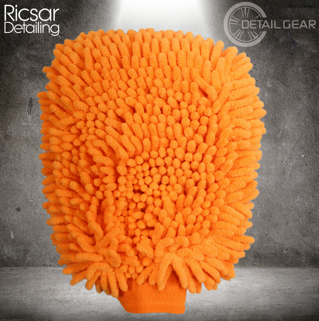 DETAIL GEAR Chenille Noodle Wash Mitt - Orange
