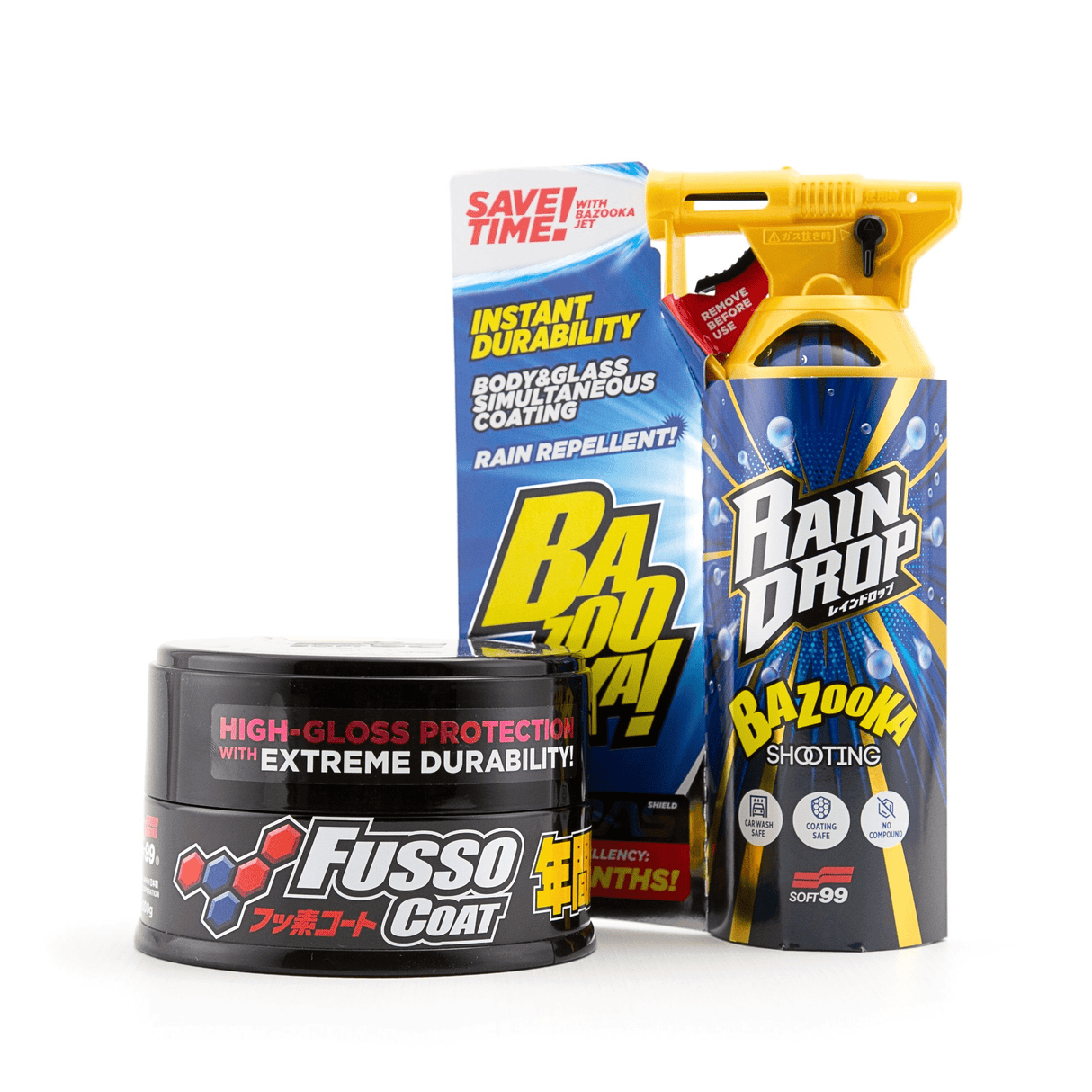 Soft99 New Fusso Coat Dark & Rain Drop Bundle