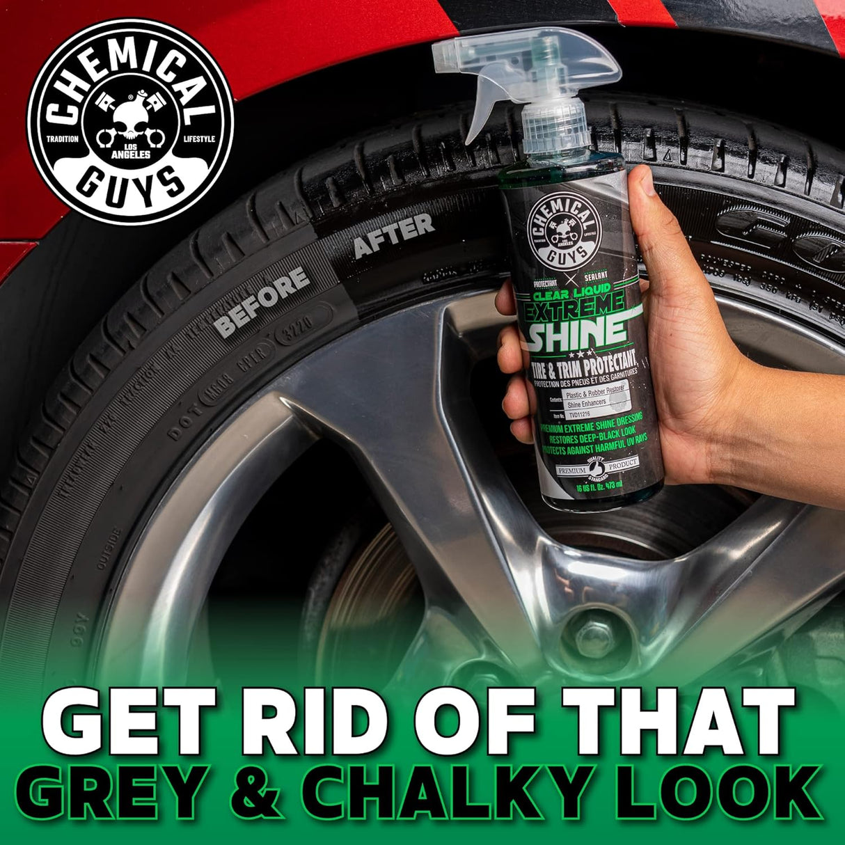 Chemical Guys TVD11216 Clear Liquid Extreme Shine Tire & Trim Dressing & Protect