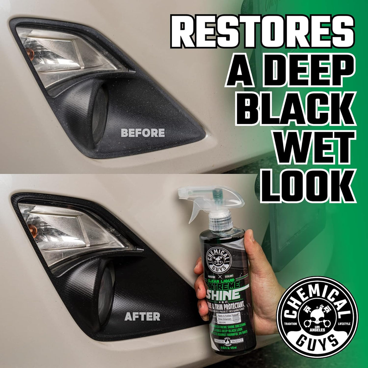 Chemical Guys TVD11216 Clear Liquid Extreme Shine Tire & Trim Dressing & Protect