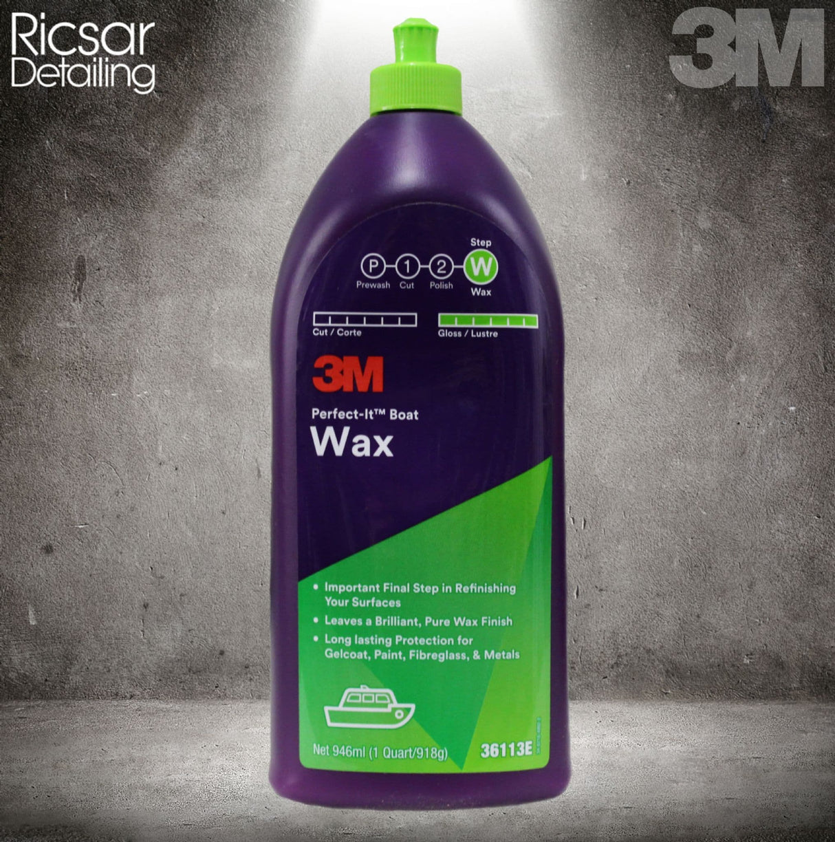 3M Marine 36113E Perfect-It Gelcoat Wax 946 ML