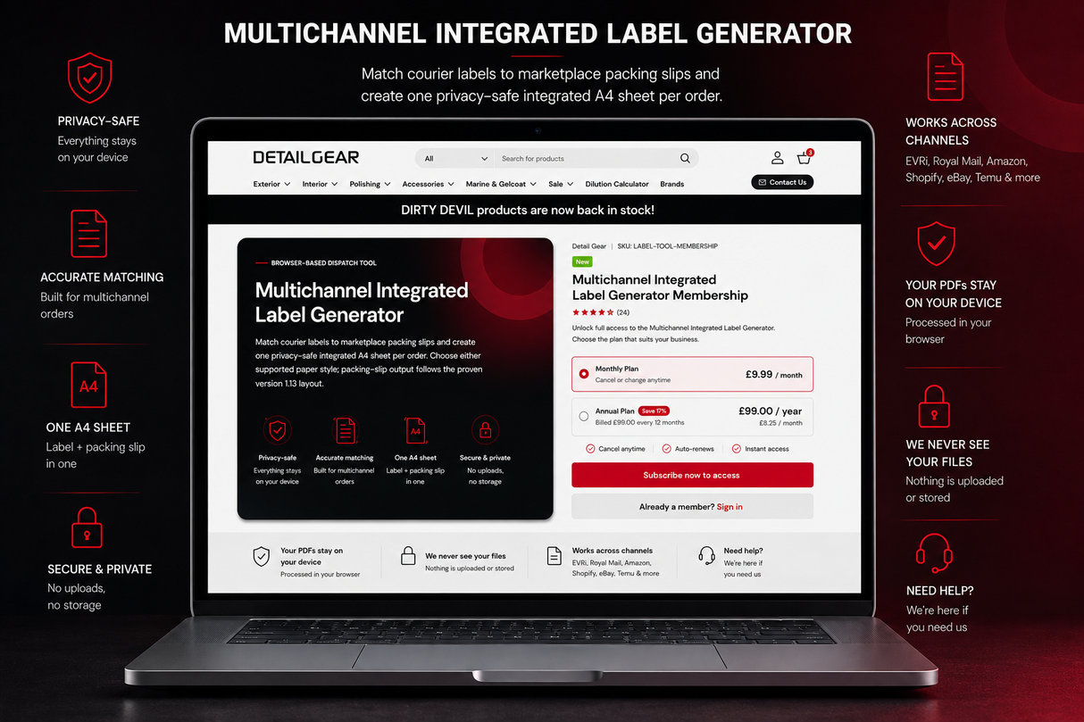 Multichannel Integrated Label Generator – 7 Day Free Trial