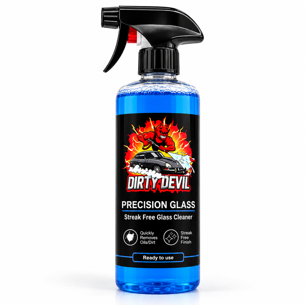 DIRTY DEVIL Precision Glass & Rain Away Kit – Car Glass Cleaner & Windscreen Rain Repellent