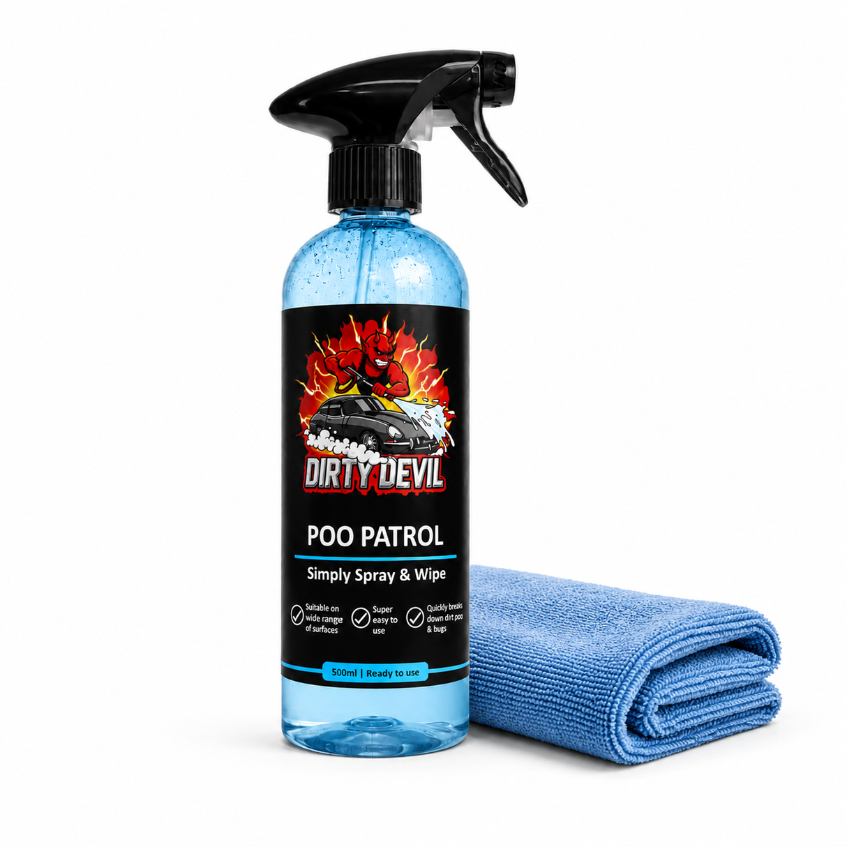 DIRTY DEVIL POO Patrol KIT - Bird Poo & Bug Remover