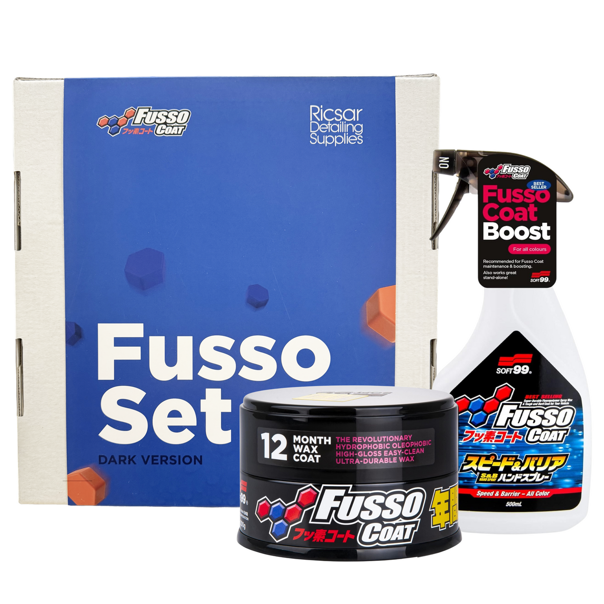 SOFT99 Boxed Fusso Dark Wax + Fusso Speed Barrier