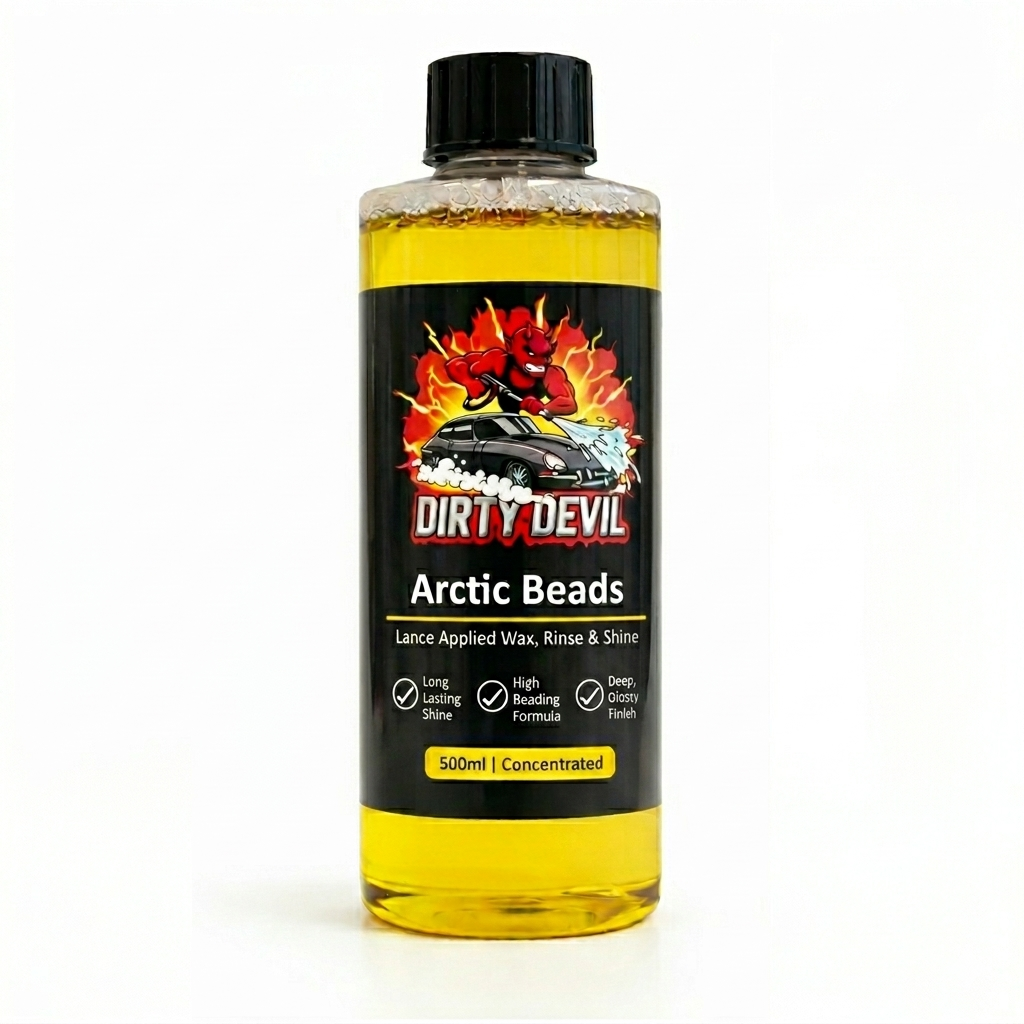 DIRTY DEVIL Arctic Beads - Lance Applied Hydrophobic Wax Coating & Drying Aid