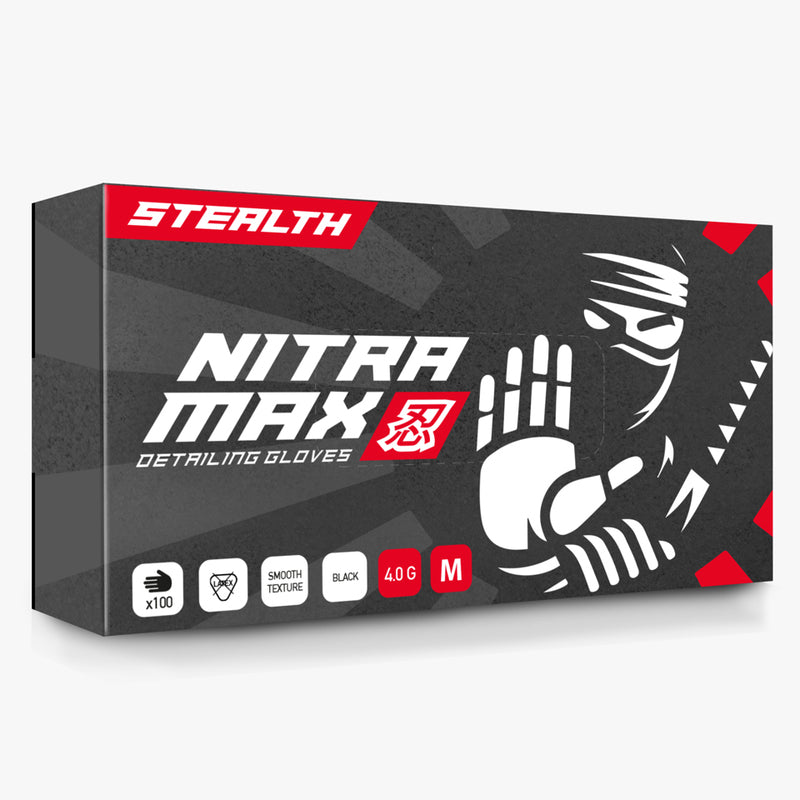 NitraMax Stealth Pro Detailing Gloves-Black