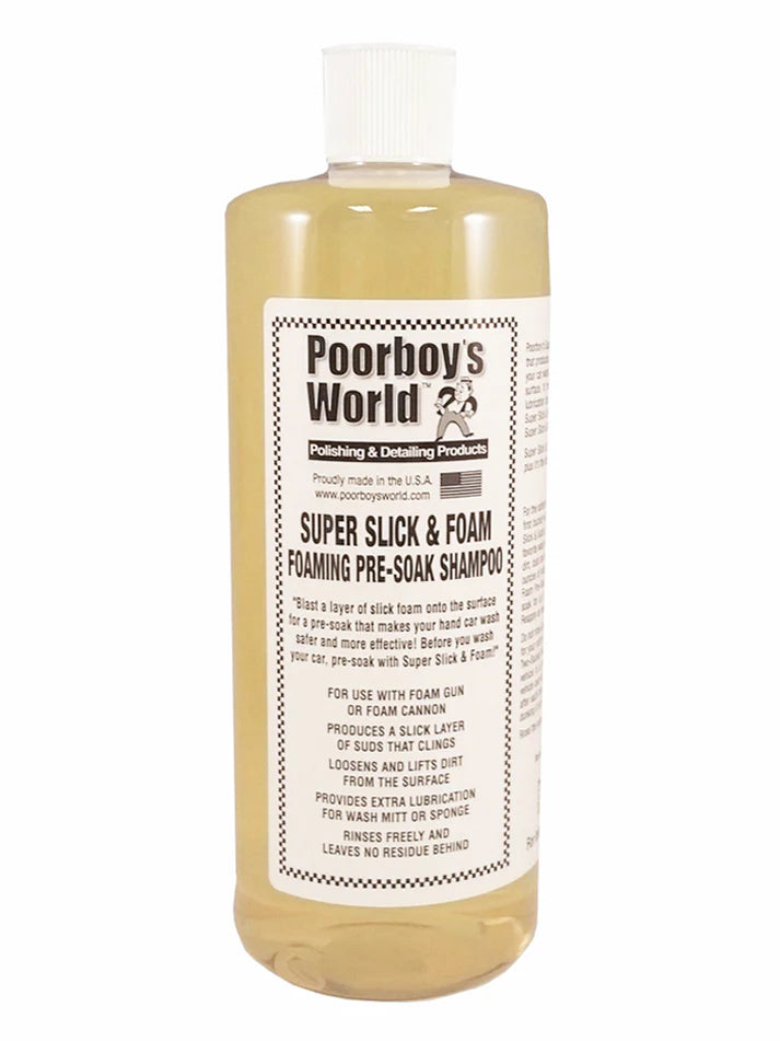 Poorboys Super Slick and Foam Pre-Wash Snow Foam 32 OZ (946ml)