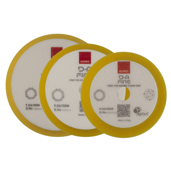 Rupes D-A Fine Finishing Foam Pad Yellow