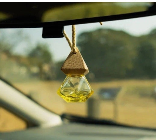 Lady Millionaire Inspired Yellow Car Air Freshener Perfume Oil Diffuser