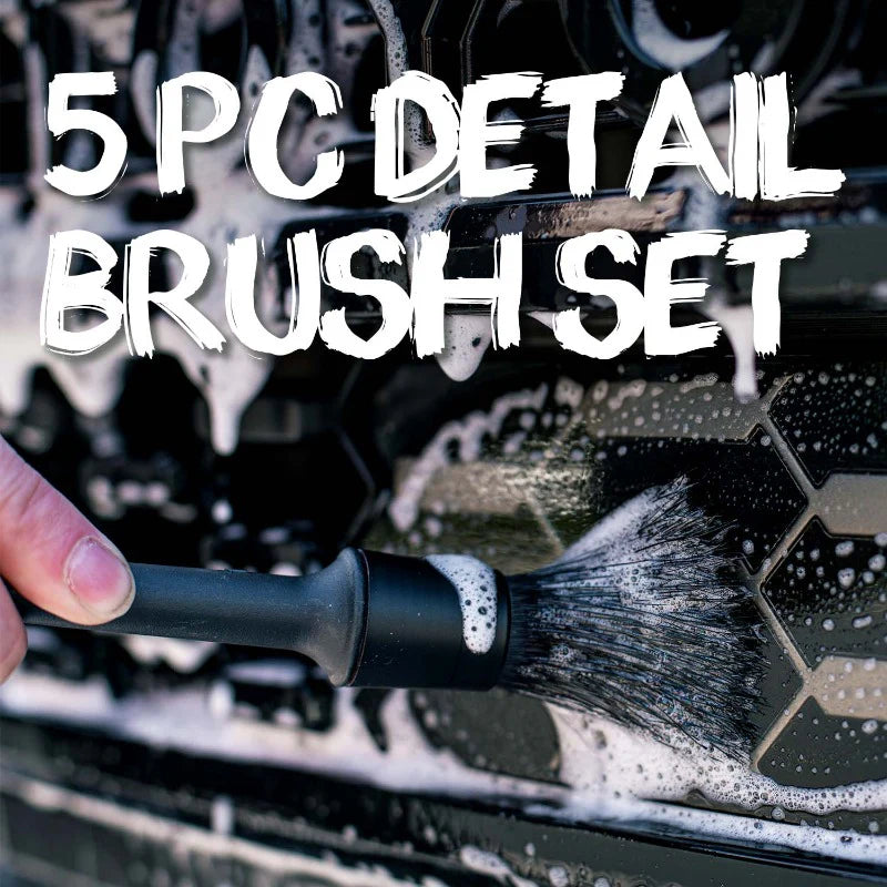 5 Piece Pro Detailing Brush Set