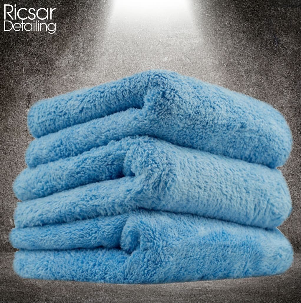 Chemical Guys Blue Happy Ending Edgeless 3 pack Microfiber Towel