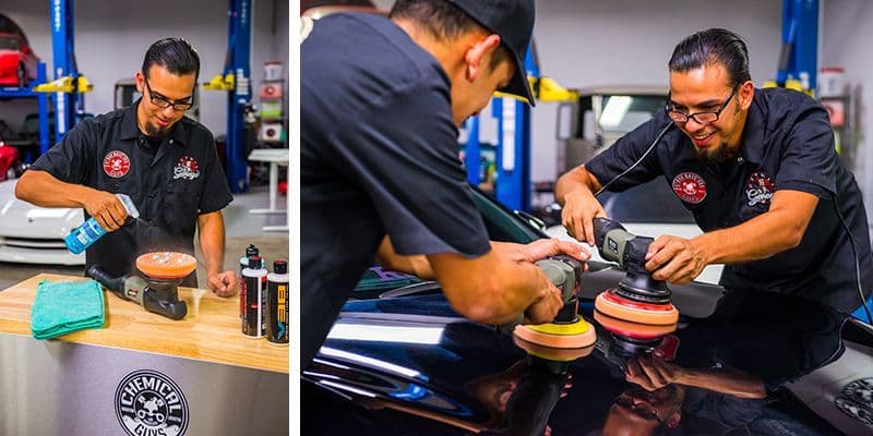 Chemical Guys Hex Logic Quantum Orange Medium Cutting Pad