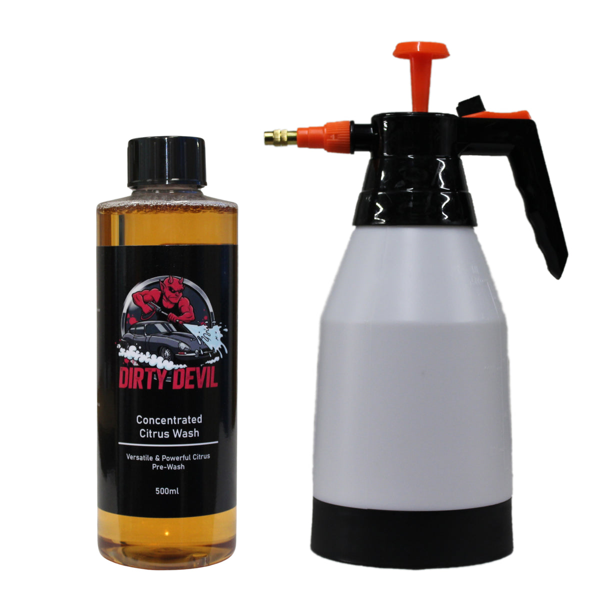 DIRTY DEVIL Citrus Pre Wash + 1.5L Pressure Sprayer