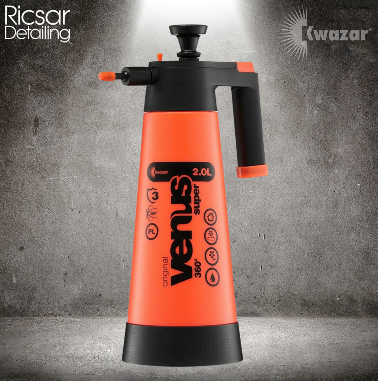 KWAZAR Venus 2.0L Garden Compression Sprayer With High Quality Viton Seals