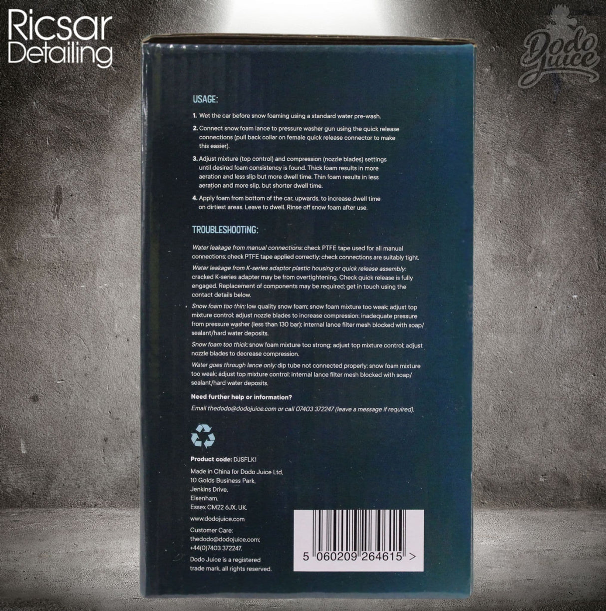 Dodo Juice Snow Commotion v2 Heavy Duty Foam Lance