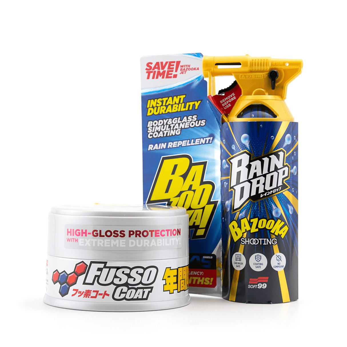 Soft99 New Fusso Coat Light & Rain Drop Bundle