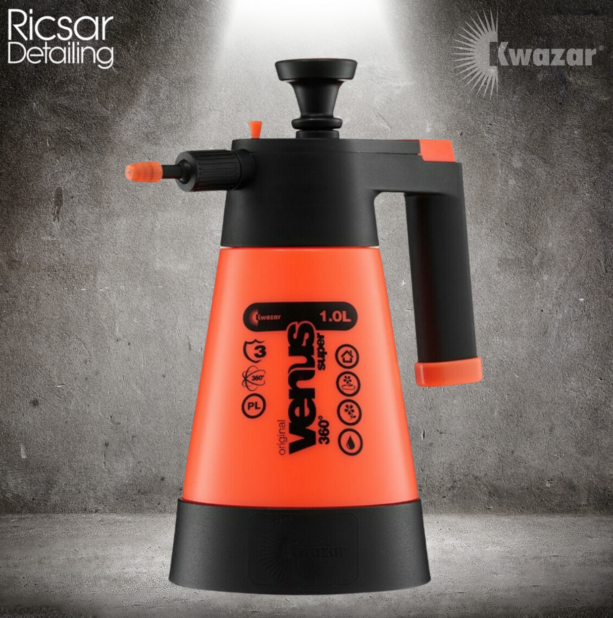 KWAZAR Venus 1L Garden Compression Sprayer With High Quality Viton Seals