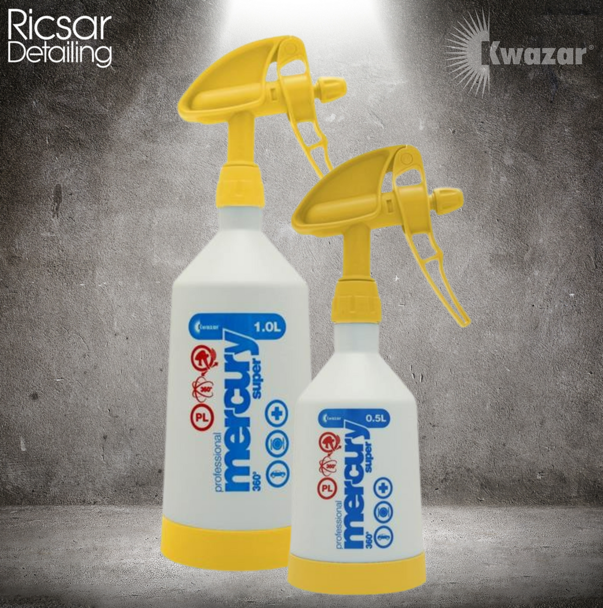 Kwazar Mercury Pro+ Double Action & 360 Trigger Spray - Yellow