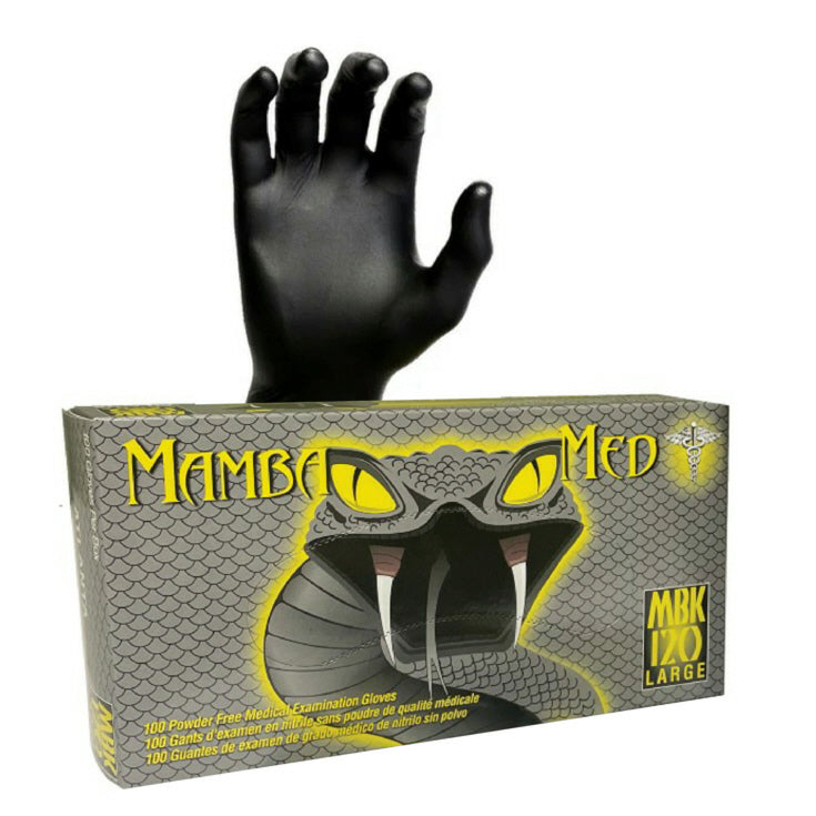 Black Mamba Med Heavy Duty Industrial Nitrile Gloves