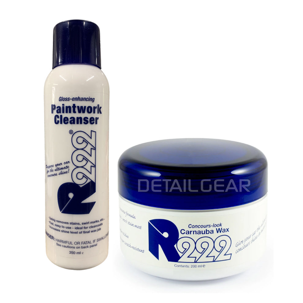 R222 Carnauba Concours Wax & R222 Paintwork Cleanser - Ultimate Waxing Kit!