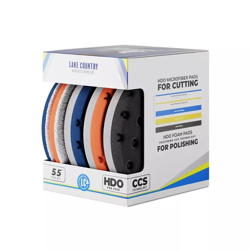 Lake Country HDO Pro Pack – 5.5” Pad Kit-Centre Ventilated Cooling Channels