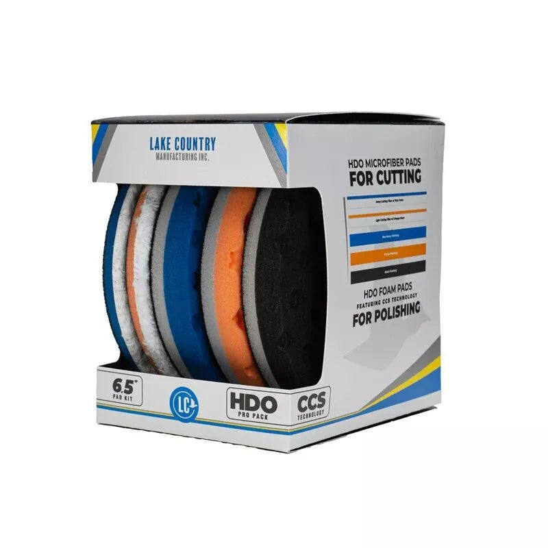 Lake Country HDO Pro Pack – 6.5” Pad Kit-Centre Ventilated Cooling Channels