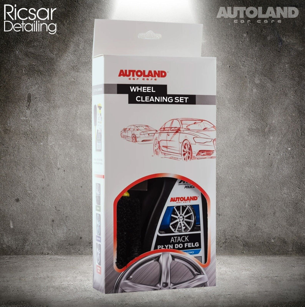 AUTOLAND Powerful Wheel Cleaner With Wheel Brush Kit - 750ml