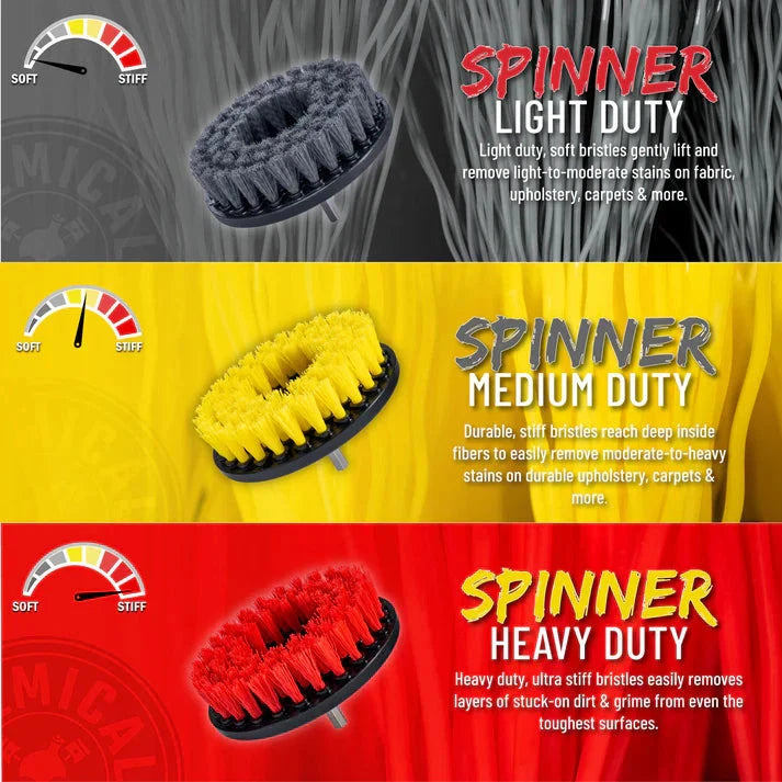 CHEMICAL GUYS SPINNER CARPET DRILL BRUSH - MEDIUM DUTY