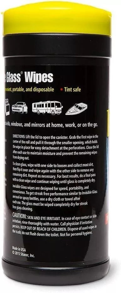 Invisible Glass Wipes - Smear Free Glass Cleaning Wipes