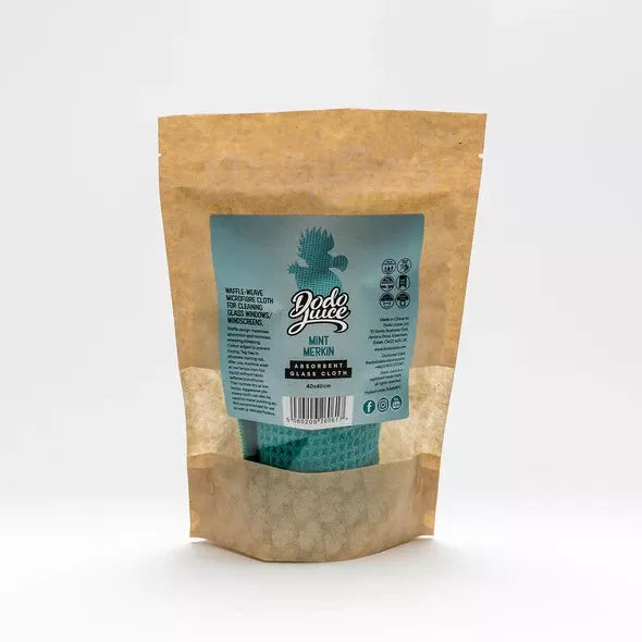 Mint Merkin - Single waffle-weave microfibre glass cloth 40x40cm 350gsm
