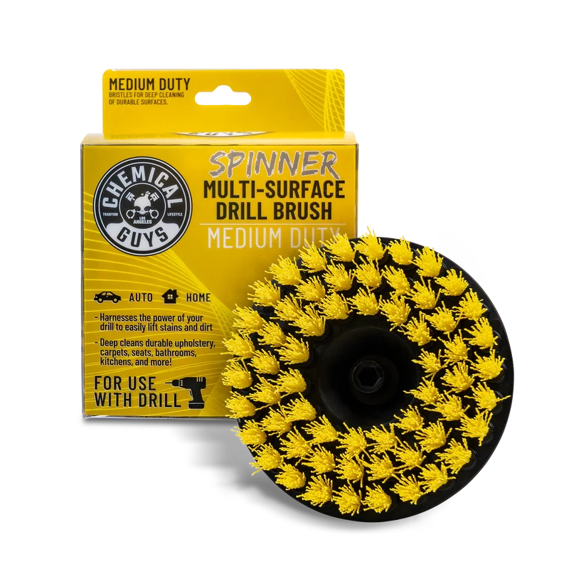 CHEMICAL GUYS SPINNER CARPET DRILL BRUSH - MEDIUM DUTY
