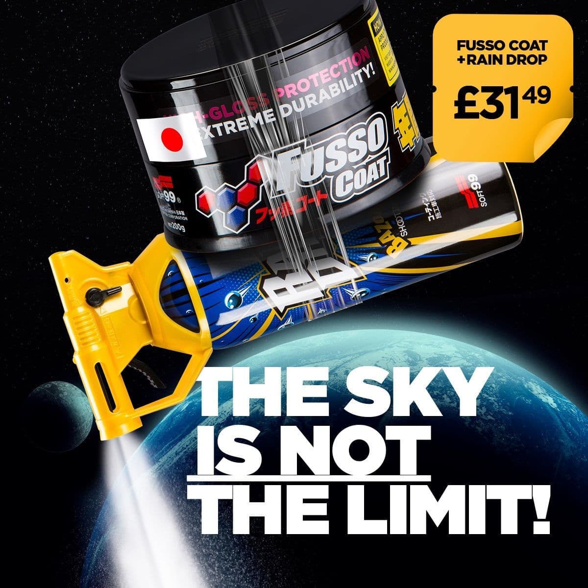 Soft99 New Fusso Coat Dark & Rain Drop Bundle