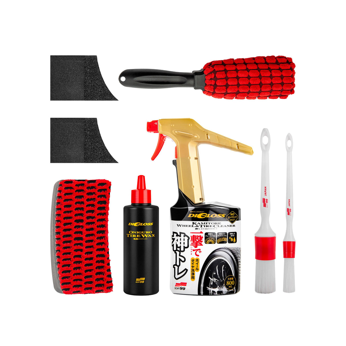 SOFT99 Wheel Cleaning Set
