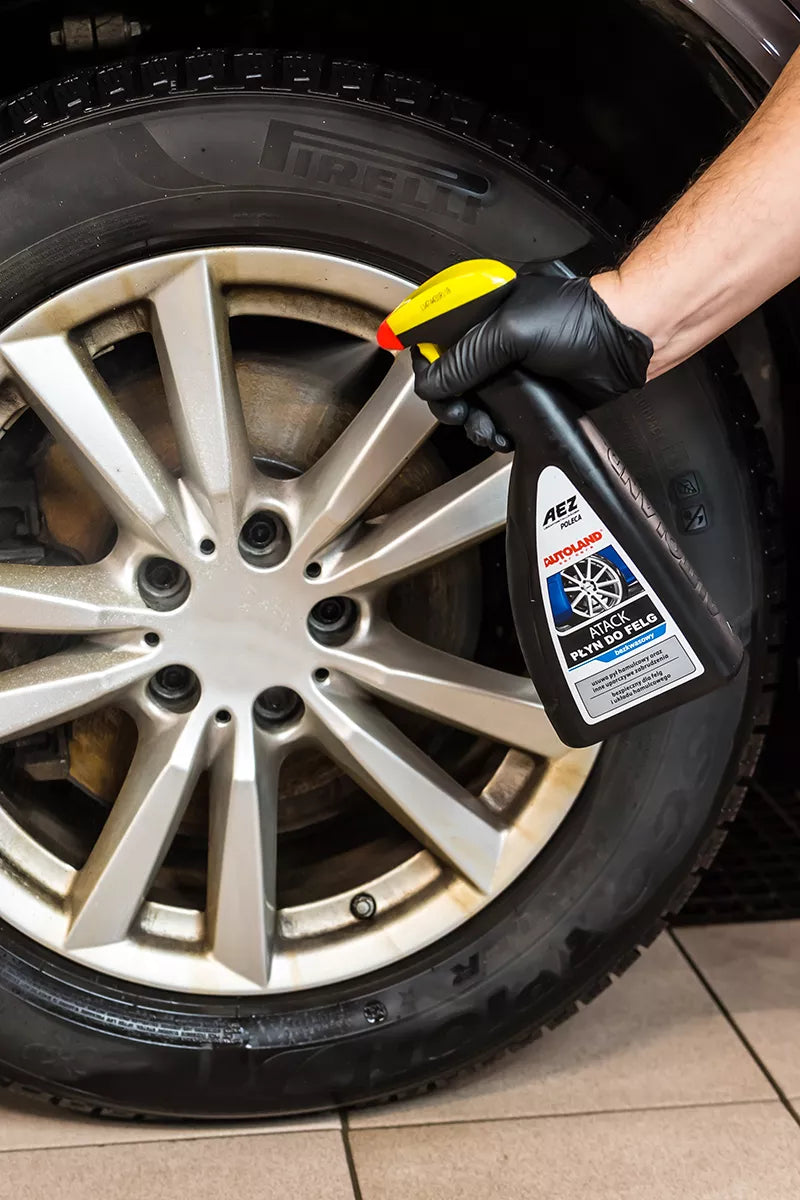 AUTOLAND Powerful Wheel Cleaner With Wheel Brush Kit - 750ml