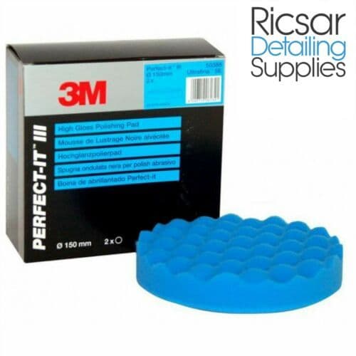 3M Perfect-it III Finishing Pad Blue 150mm 6" Ultrafina Polish Rosa Polishing X 2
