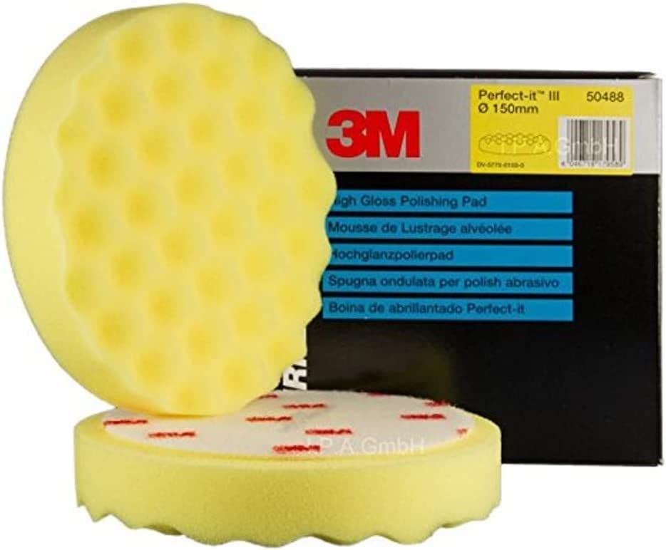 3M Perfect-it III Polishing Pad Yellow 150mm 2 Pad Pack