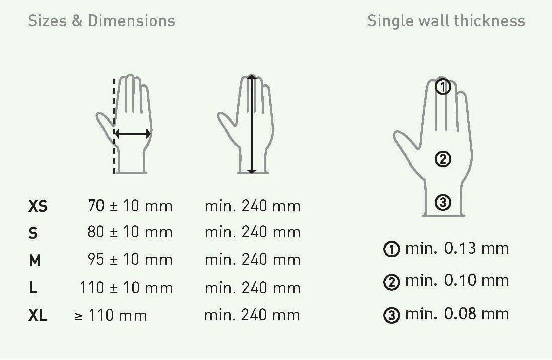 Aurelia Bold Strong Black Nitrile Gloves