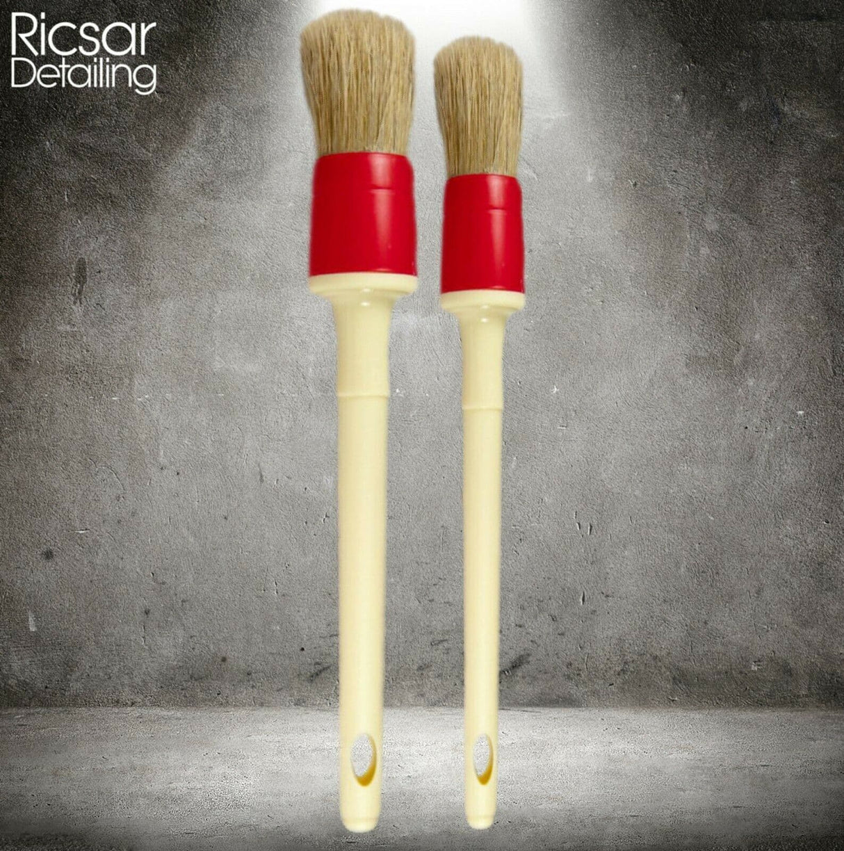 1 Large and 1 Medium Soft Car Detailing / Wheel Cleaning Brushes