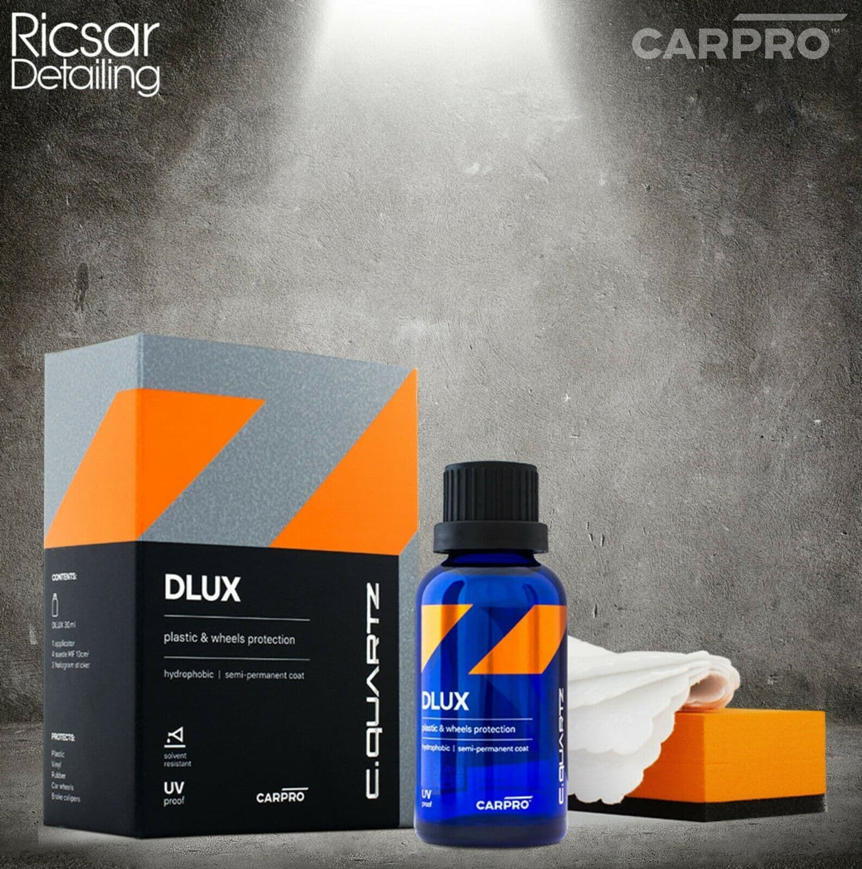 CarPro Cquartz DLUX 30ml Kit - Long Lasting Wheel Sealant and Trim Sealant