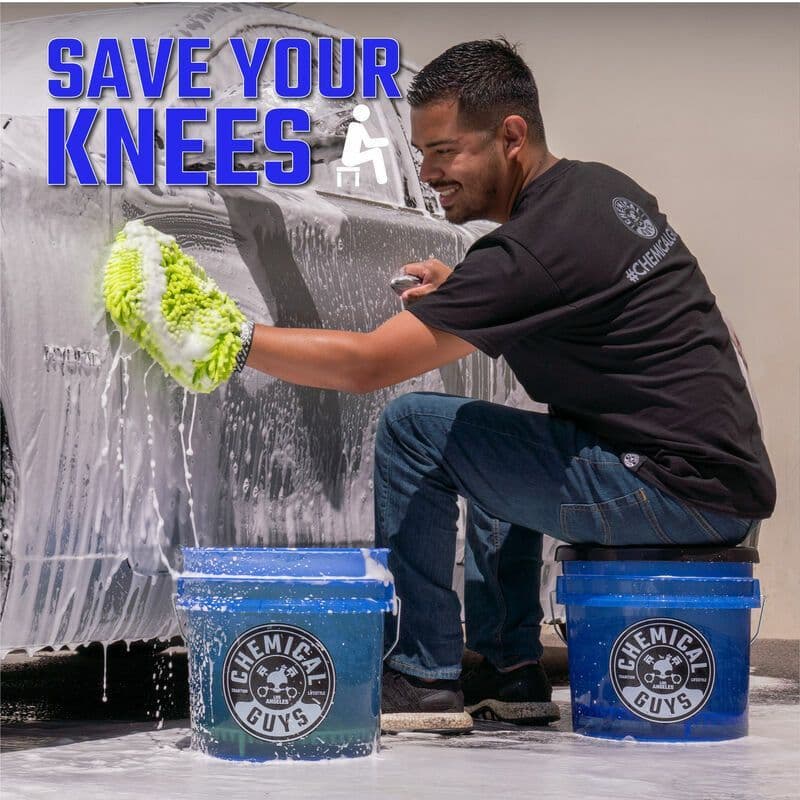 Chemical Guys Heavy Duty Detailing Bucket Transparent Blue 4.5G