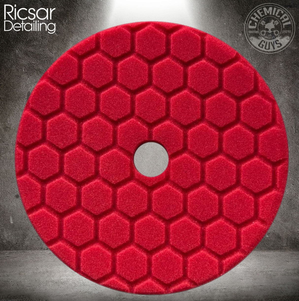 Chemical Guys Hex Logic Quantum Red Ultra Fine Finishing Pad