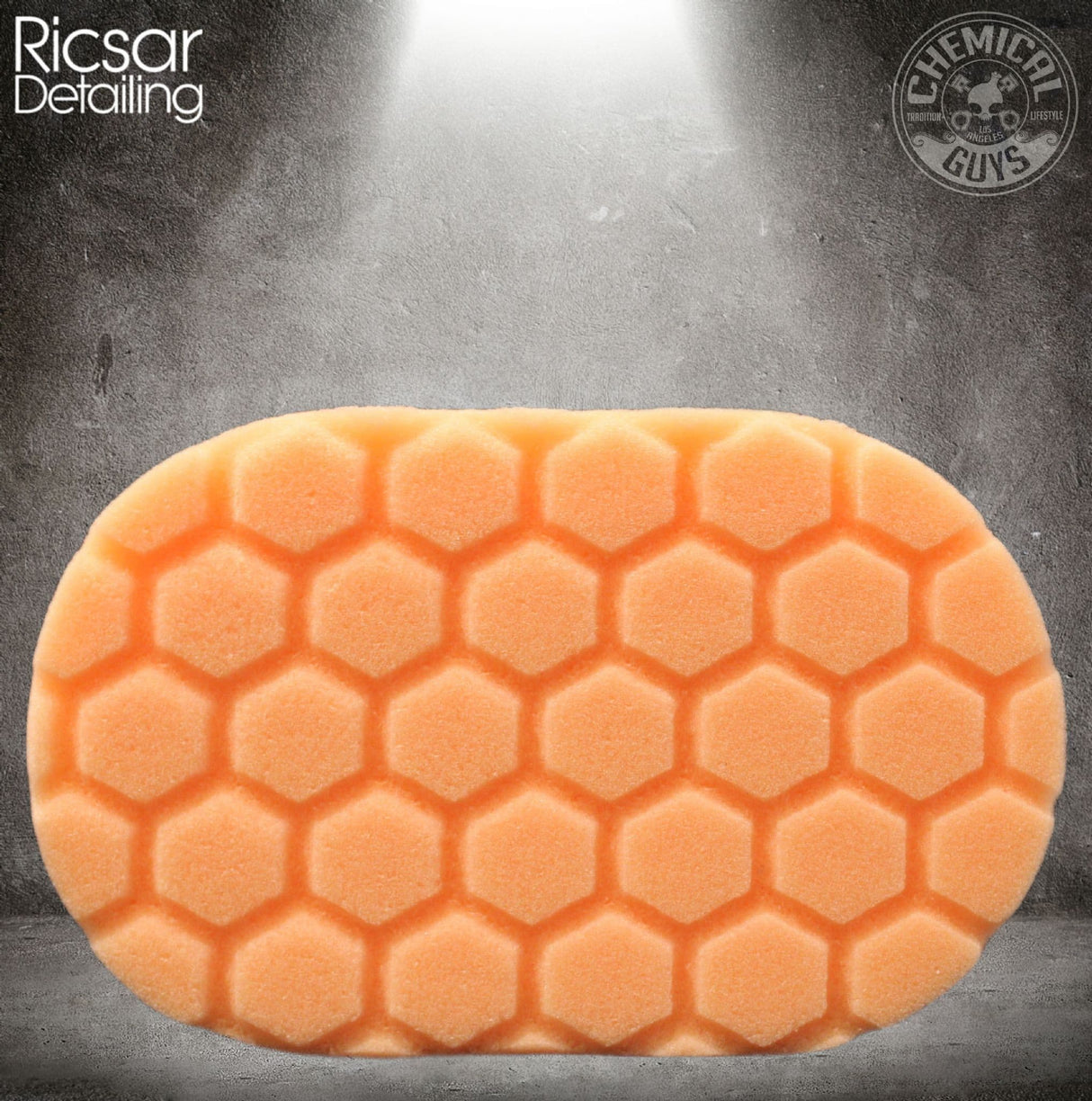 Chemical Guys Orange Hex Logic Hand Applicator Pad