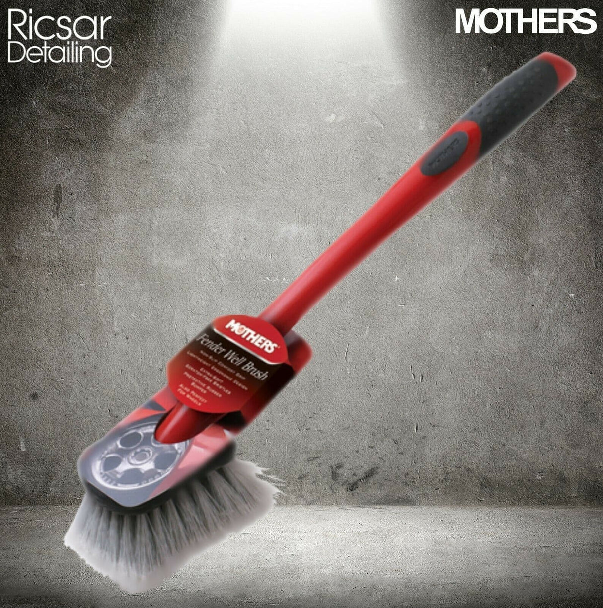 Mothers Fender Well Brush - Long Handle Fender & Wheel Brush