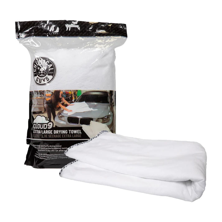 Chemical Guys Cloud 9 XL Microfiber Drying Towel W/Silk Banding 36" X 52"