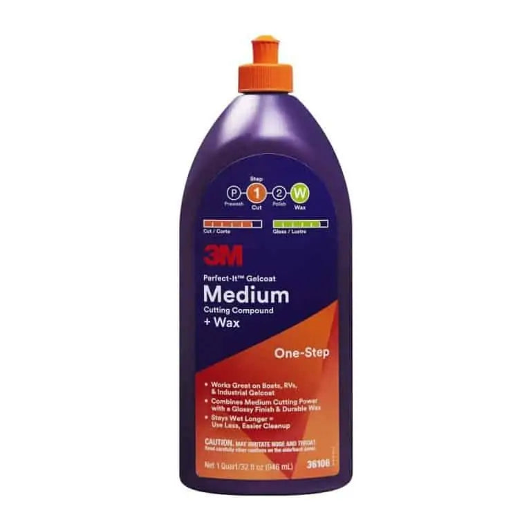 3M Perfect-It Gelcoat Medium Cutting Compound + Wax