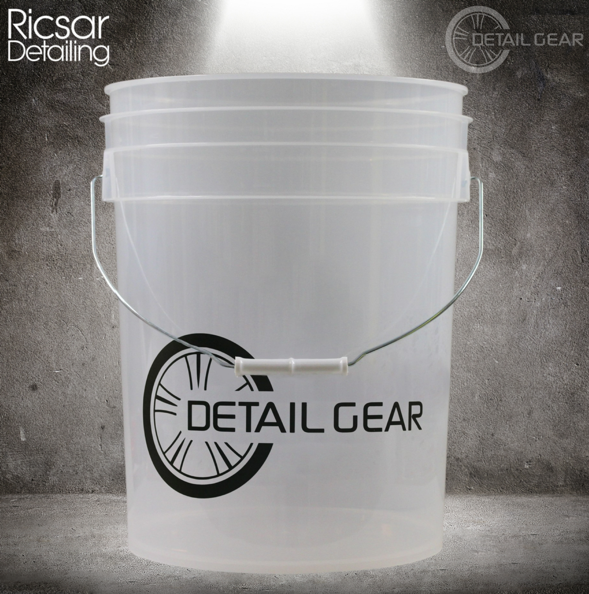 DETAIL GEAR Ultimate Clear Transparent Car Wash Bucket 20L (5 Gallons)